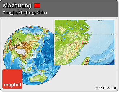 Physical Location Map of Mazhuang