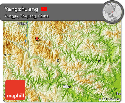 Physical Map of Yangzhuang