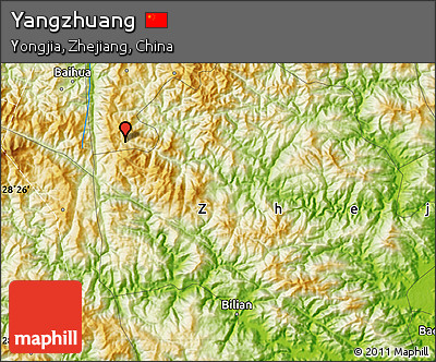Physical Map of Yangzhuang