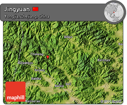 Satellite Map of Jingyuan