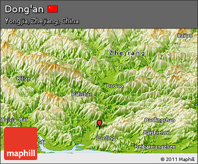 Physical Panoramic Map of Dong'an