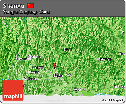 Political Panoramic Map of Shanxu