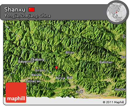 Satellite Panoramic Map of Shanxu