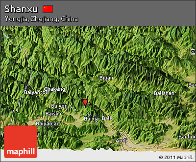Satellite Panoramic Map of Shanxu