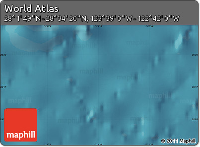 Satellite Map of the Area around 28° 18' 5" N, 123° 10' 30" W