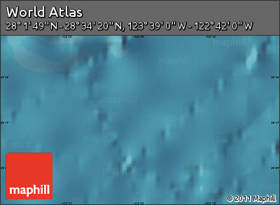 Satellite Map of the Area around 28° 18' 5" N, 123° 10' 30" W