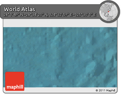Satellite 3D Map of the Area around 28° 18' 5" N, 125° 1' 30" E