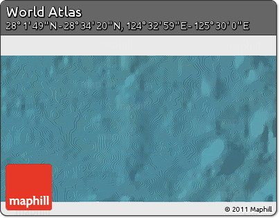 Satellite 3D Map of the Area around 28° 18' 5" N, 125° 1' 30" E