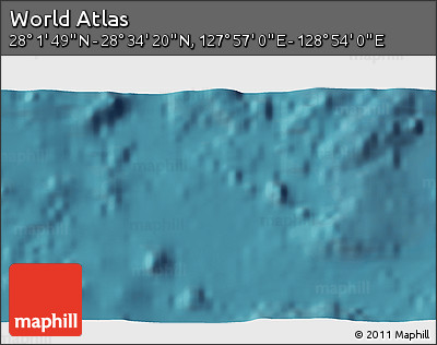 Satellite 3D Map of the Area around 28° 18' 5" N, 128° 25' 30" E