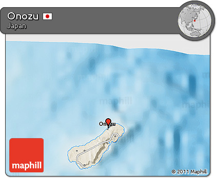 Shaded Relief 3D Map of Onozu
