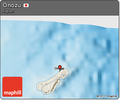 Shaded Relief 3D Map of Onozu