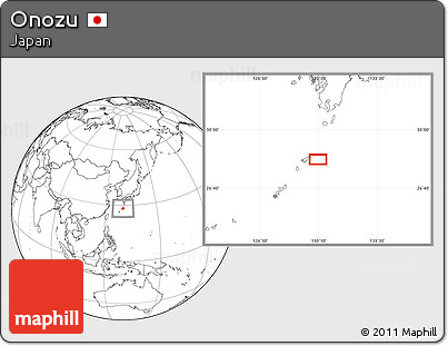 Blank Location Map of Onozu