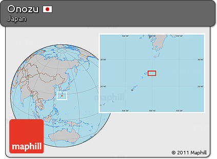 Gray Location Map of Onozu