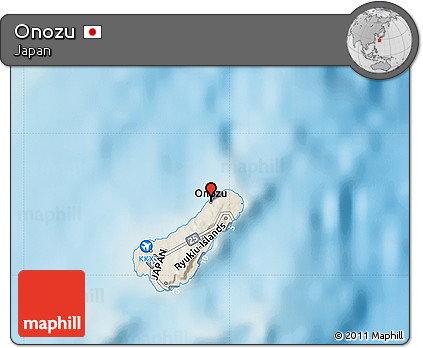 Shaded Relief Map of Onozu