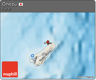 Shaded Relief Map of Onozu