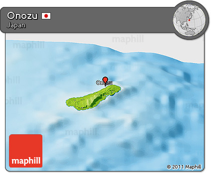 Physical Panoramic Map of Onozu