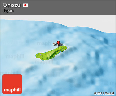 Physical Panoramic Map of Onozu
