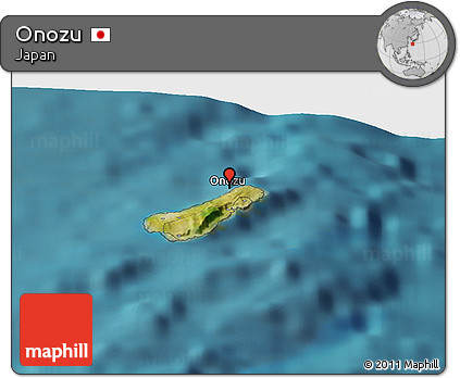 Satellite Panoramic Map of Onozu