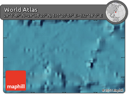 Satellite Map of the Area around 28° 18' 5" N, 131° 49' 29" E
