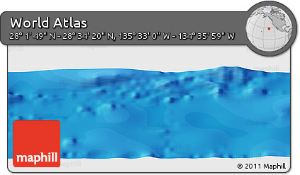Political Panoramic Map of the Area around 28° 18' 5" N, 135° 4' 29" W