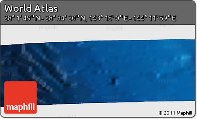 Physical Panoramic Map of the Area around 28° 18' 5" N, 143° 43' 29" E