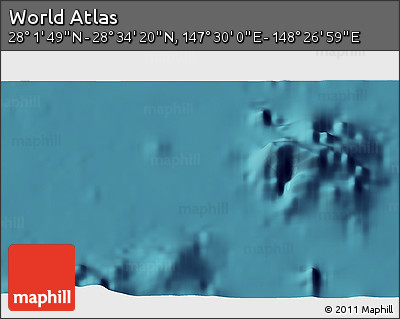 Satellite 3D Map of the Area around 28° 18' 5" N, 147° 58' 29" E