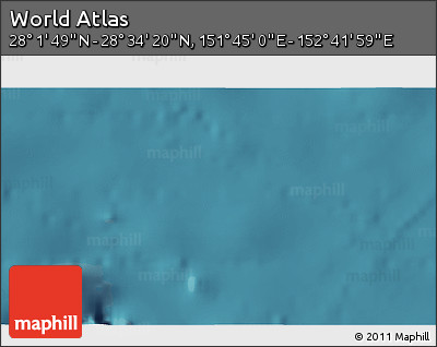 Satellite 3D Map of the Area around 28° 18' 5" N, 152° 13' 29" E