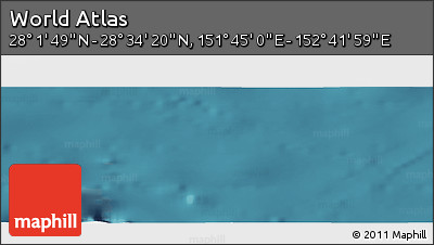 Satellite Panoramic Map of the Area around 28° 18' 5" N, 152° 13' 29" E