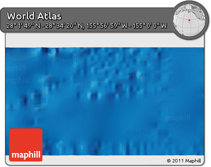Physical 3D Map of the Area around 28° 18' 5" N, 155° 28' 29" W