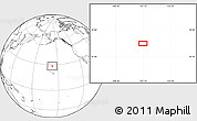 Blank Location Map of the area around 28° 18' 5" N, 157° 10' 30" W