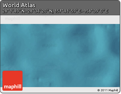 Satellite 3D Map of the Area around 28° 18' 5" N, 158° 10' 30" E