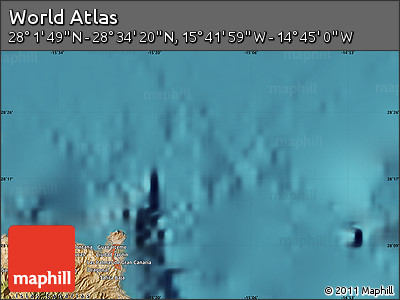 Satellite Map of the Area around 28° 18' 5" N, 15° 13' 29" W