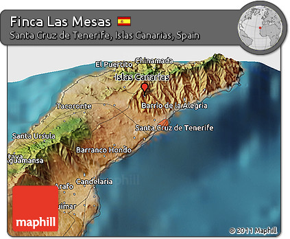 Satellite 3D Map of Finca Las Mesas