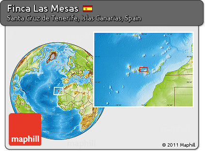 Physical Location Map of Finca Las Mesas