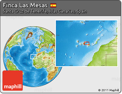 Physical Location Map of Finca Las Mesas