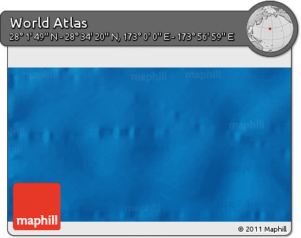 Physical 3D Map of the Area around 28° 18' 5" N, 173° 28' 29" E