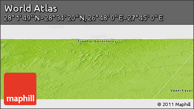 Physical Panoramic Map of the Area around 28° 18' 5" N, 27° 16' 29" E