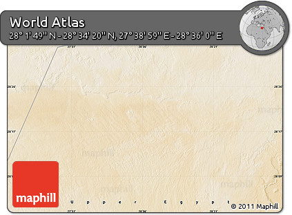 Satellite Map of the Area around 28° 18' 5" N, 28° 7' 30" E