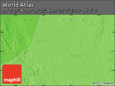 Political Map of the Area around 28° 18' 5" N, 29° 49' 30" E
