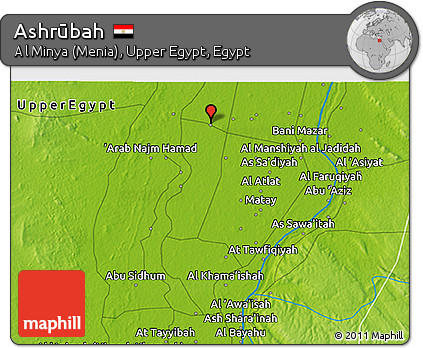 Physical 3D Map of Ashrūbah