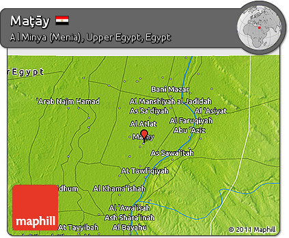 Physical 3D Map of Maţāy