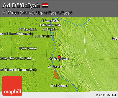 Physical 3D Map of Ad Dā'ūdīyah