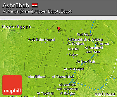 Physical 3D Map of Ashrūbah