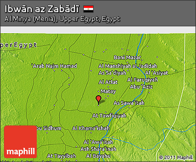 Physical 3D Map of Ibwān Az Zabādī