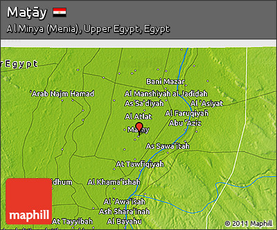 Physical 3D Map of Maţāy
