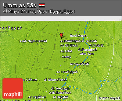 Physical 3D Map of Umm As Sās