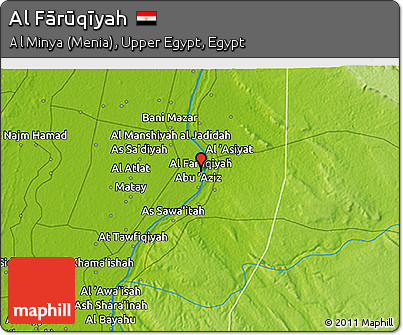 Physical 3D Map of Al Fārūqīyah