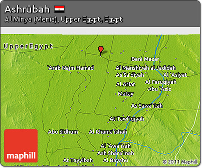 Physical 3D Map of Ashrūbah