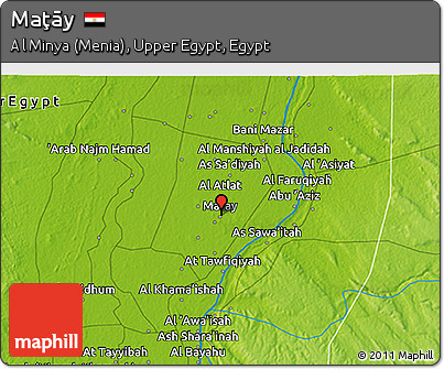 Physical 3D Map of Maţāy