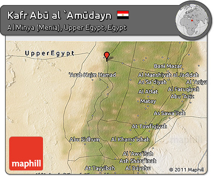 Satellite 3D Map of Kafr Abū Al `Amūdayn